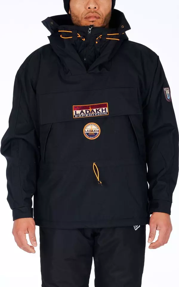 Black Polyester Men's Jacket
