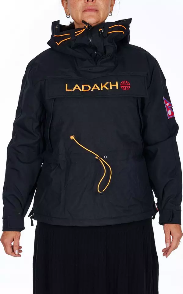Black Polyester Women Jacket