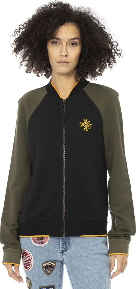 Black Cotton Women Sweater