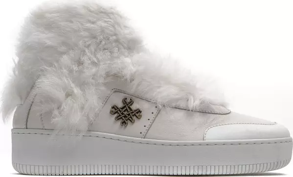 White Cotton Women Sneaker