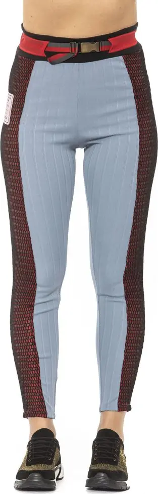 Light Blue Cotton Women Leggings
