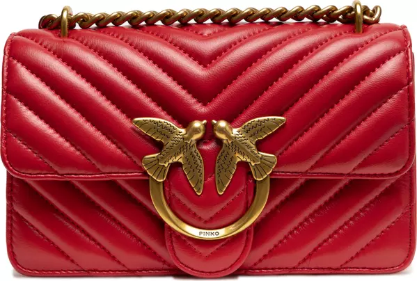 Red Leather Love One Mini Shoulder Bag
