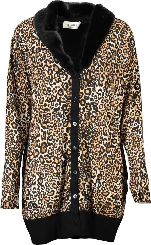 Black Viscosa Women Cardigan