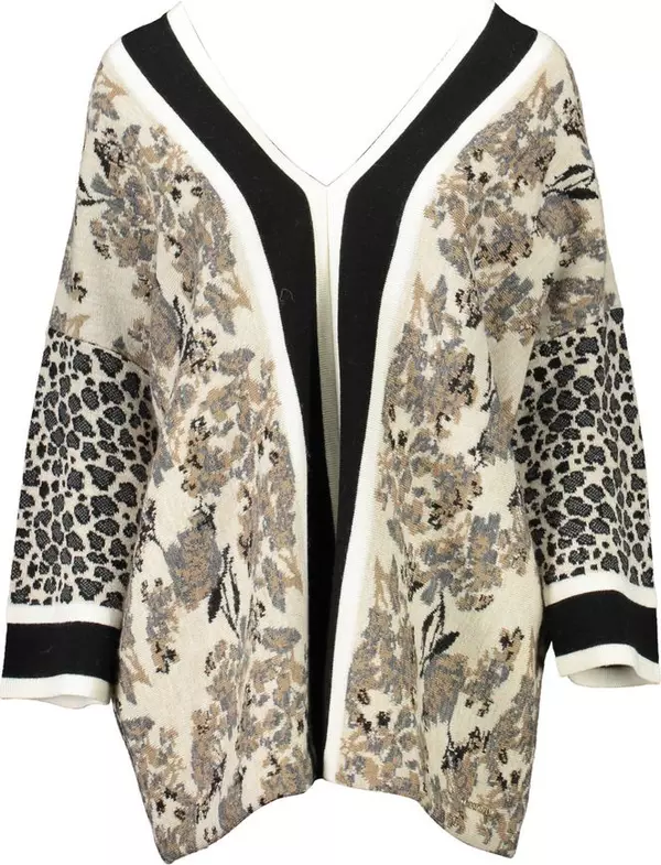 Beige Acrylic Women Sweater
