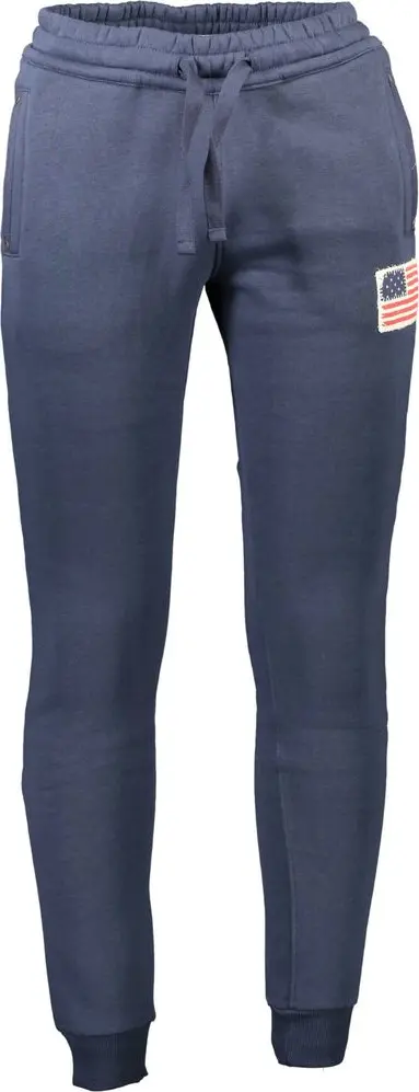 Blue Cotton Men's Trousers