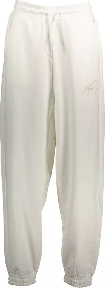 White Cotton Women's Sweatpant