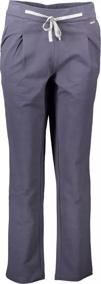Blue Cotton Women's Trouser