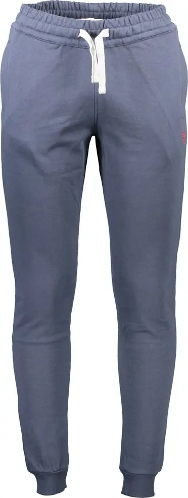 Blue Cotton Men's Trouser
