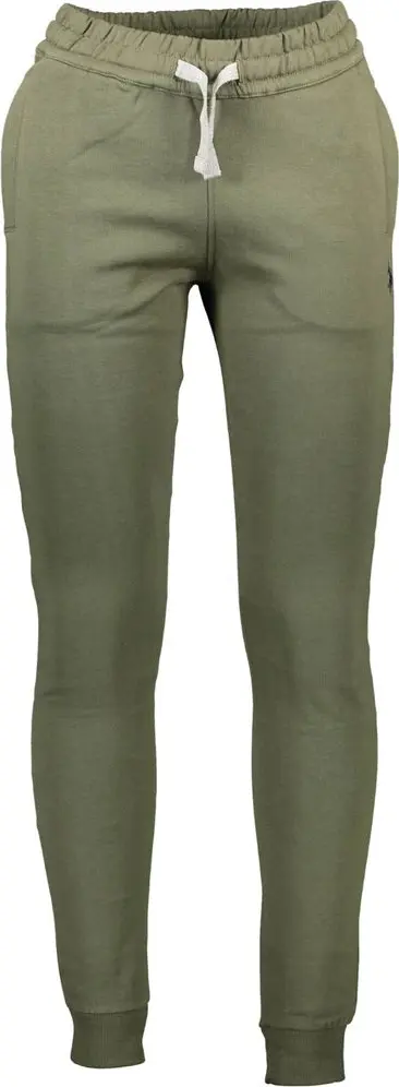 Green Cotton Men's Trouser