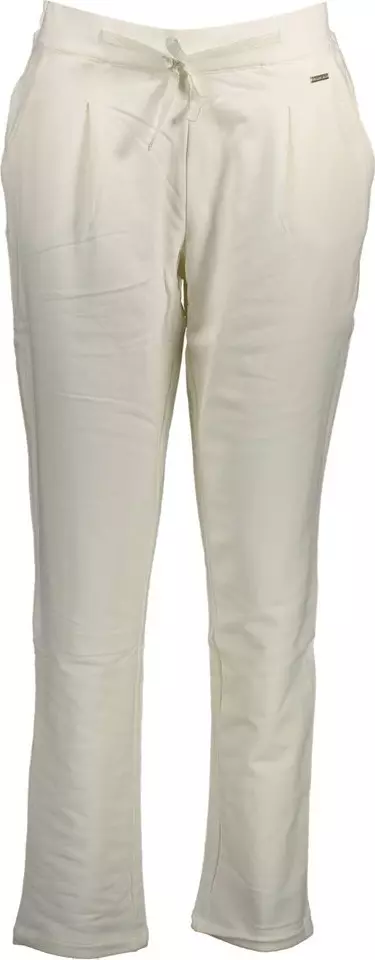 White Cotton Women's Trouser