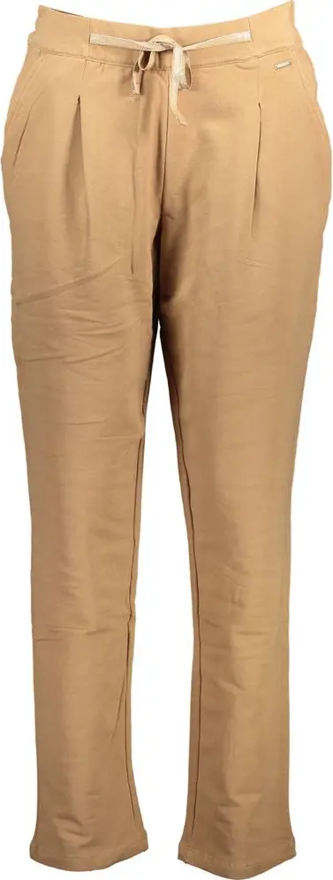 Brown Cotton Women's Trouser