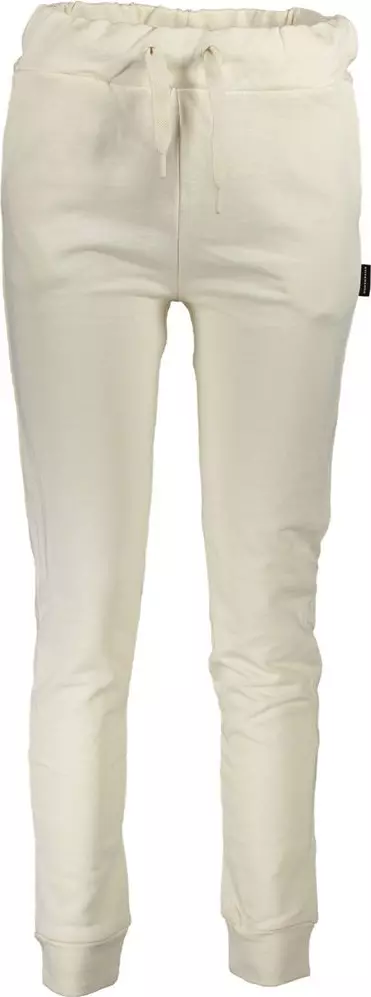 White Cotton Women's Sweatpant