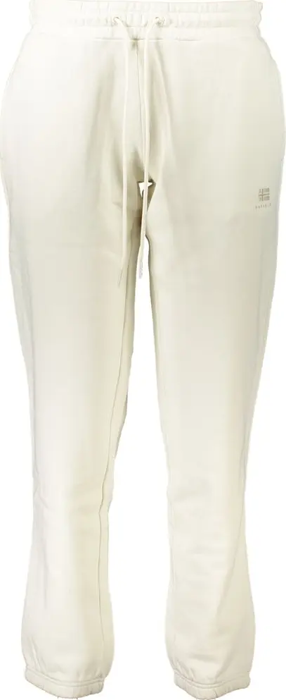 White Cotton Women's Sweatpant