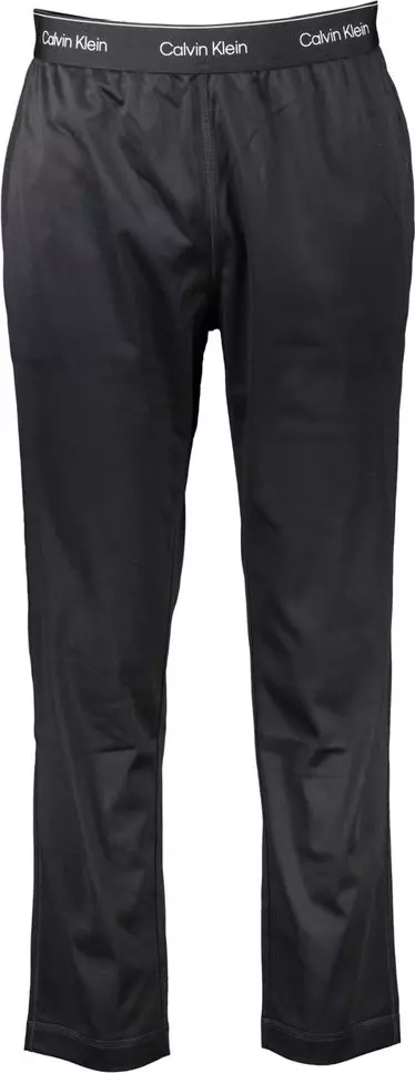 Black Polyester Men's Track Pant