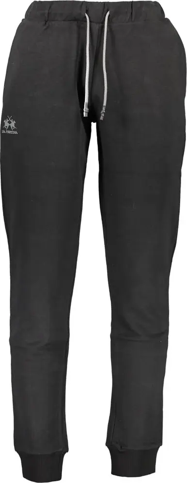 Black Cotton Men's Sweatpants