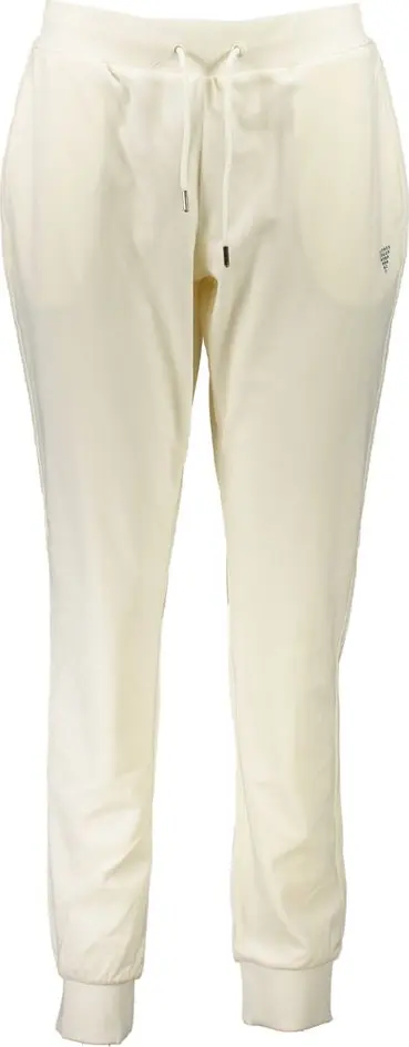 White Polyester Women's Track Pant