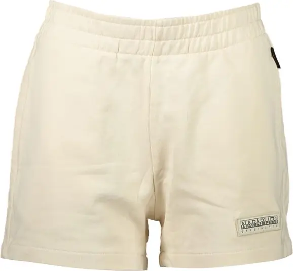 Beige Cotton Women Jogger Pant
