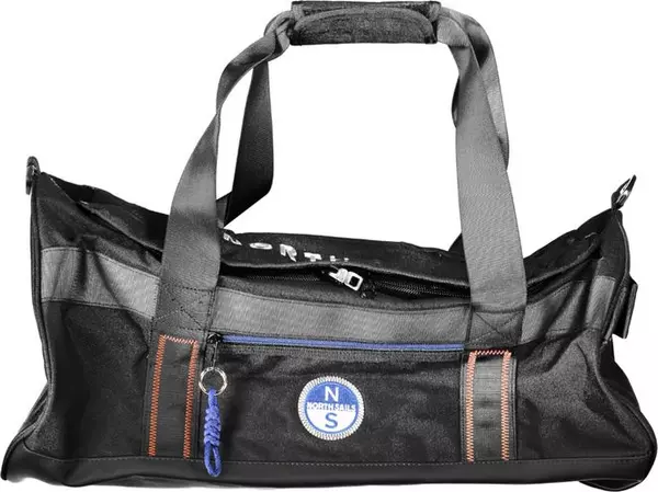 Black Polyester Men's Duffle Bag