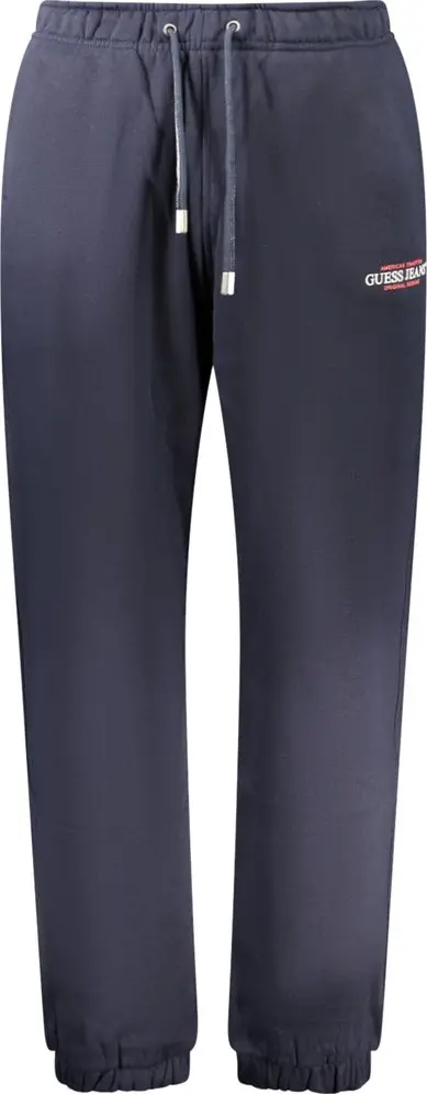 Blue Cotton Men's Track Pant