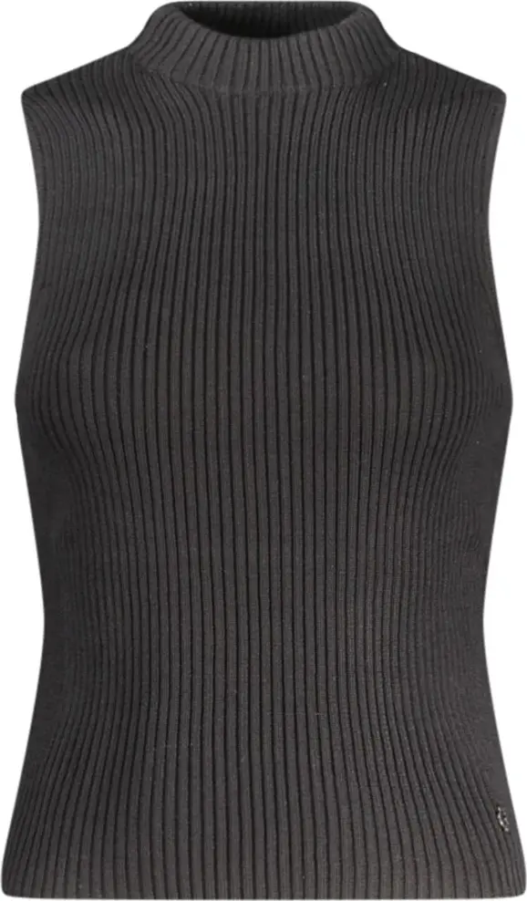 Black Cotton Women Tank Top