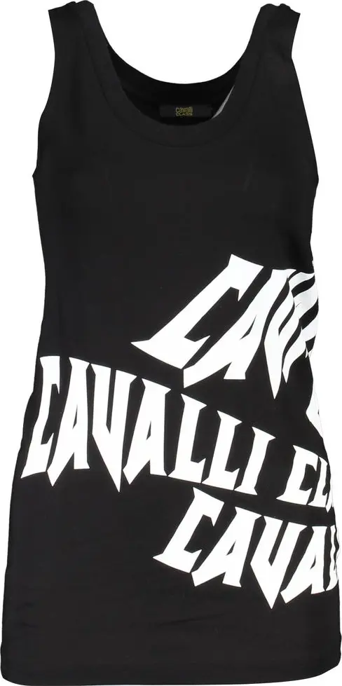 Black Cotton Women Tank Top