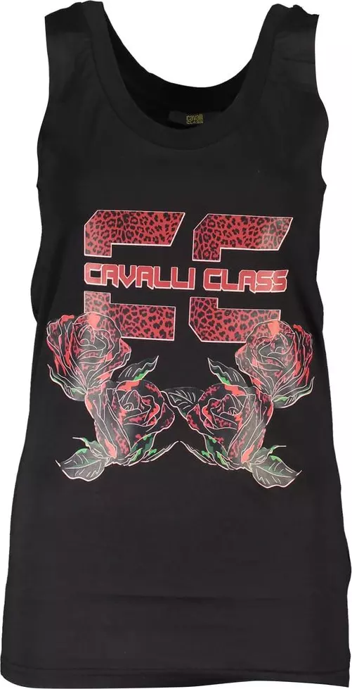 Black Cotton Women Tank Top