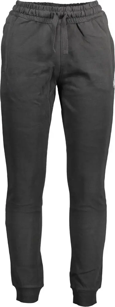 Black Cotton Mens Trousers