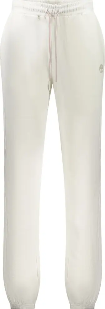 White Cotton Women's Sweatpant
