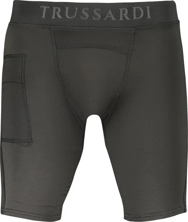 Black Polyester Men's Workout Legging