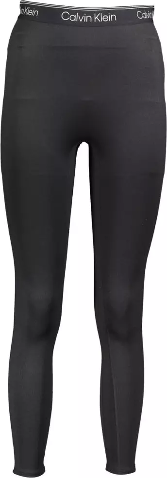 Black Polyester Women Legging