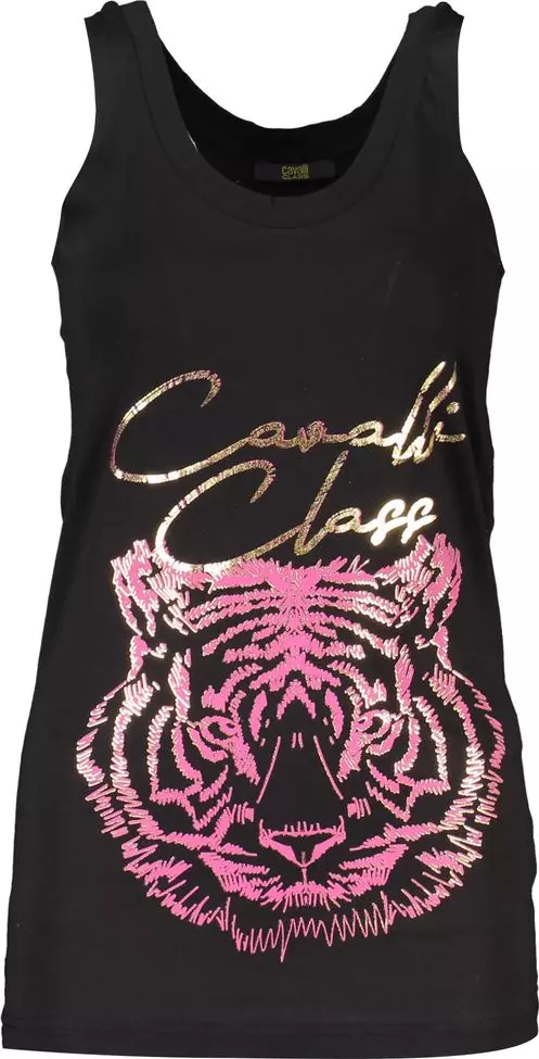 Black Cotton Women's Tank Top