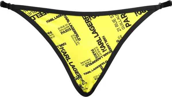 Yellow Polyamide Women's Swim Brief