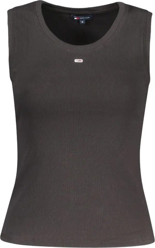 Black Cotton Women Tank Top