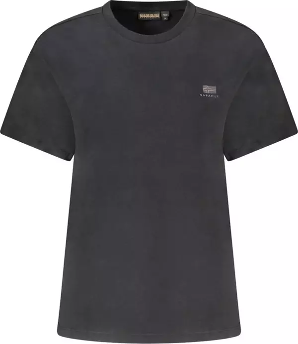 Black Cotton Women's T-Shirt