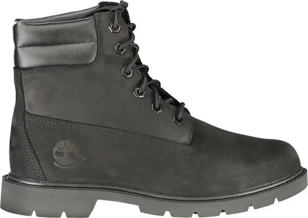 Black Leather Women Ankle Boot