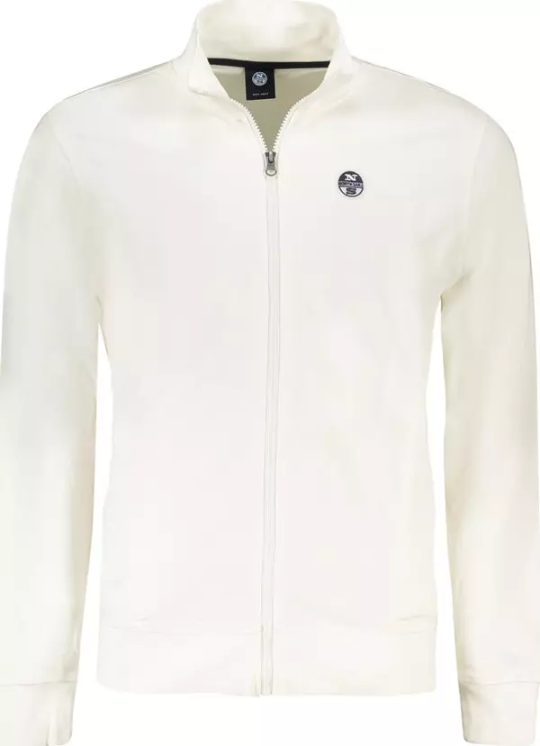 White Cotton Men's Sweatshirt