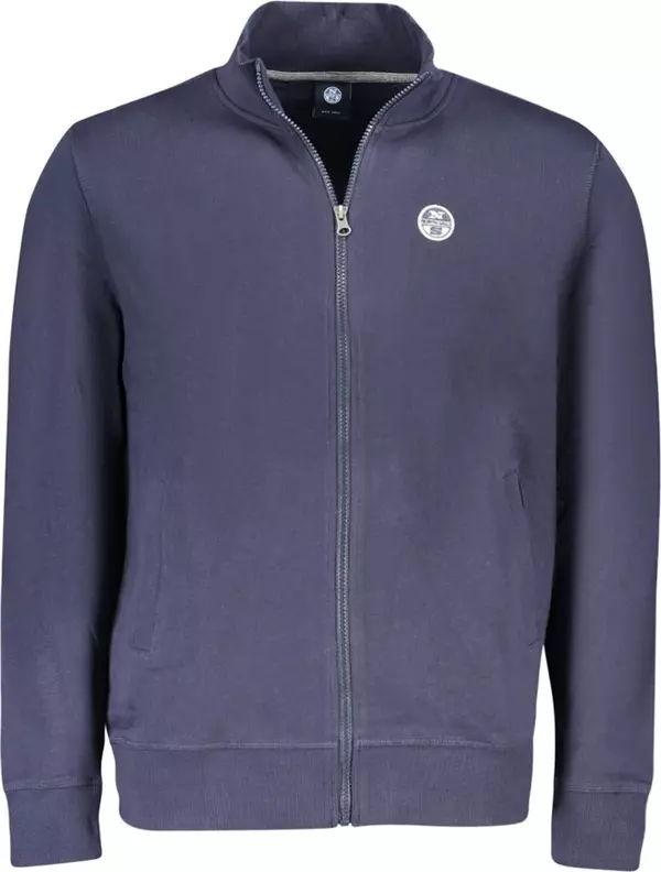 Blue Cotton Men's Sweatshirt