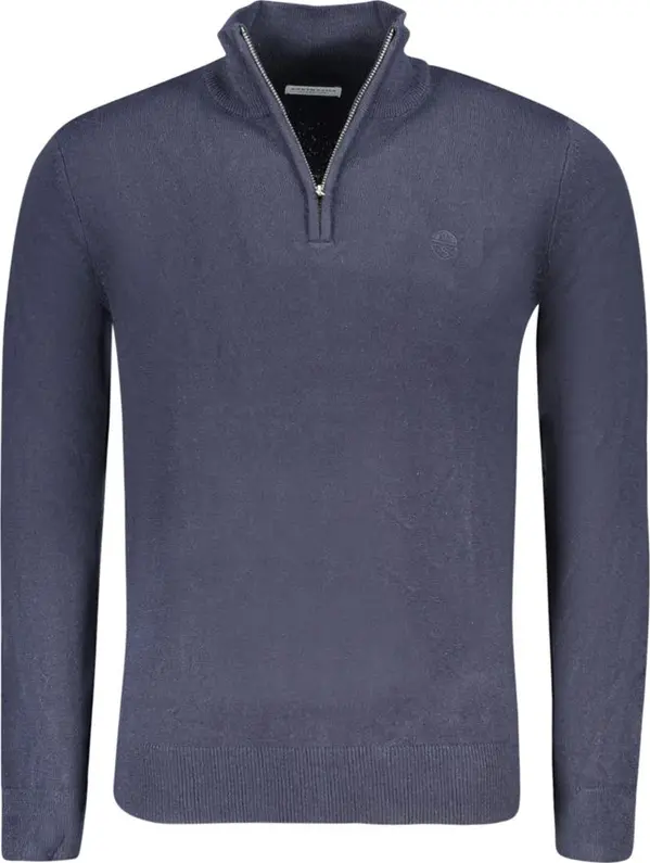 Blue Acrylic Men Sweater