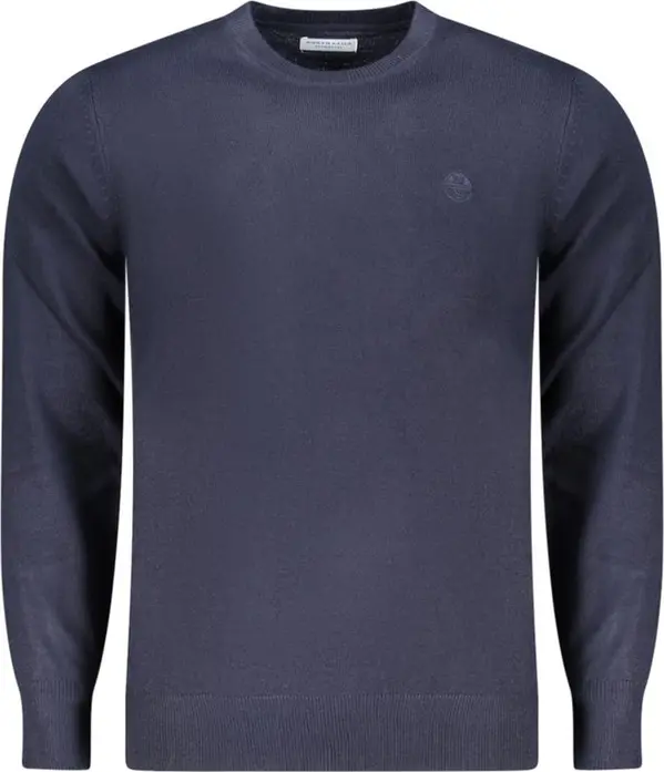 Blue Acrylic Men Sweater