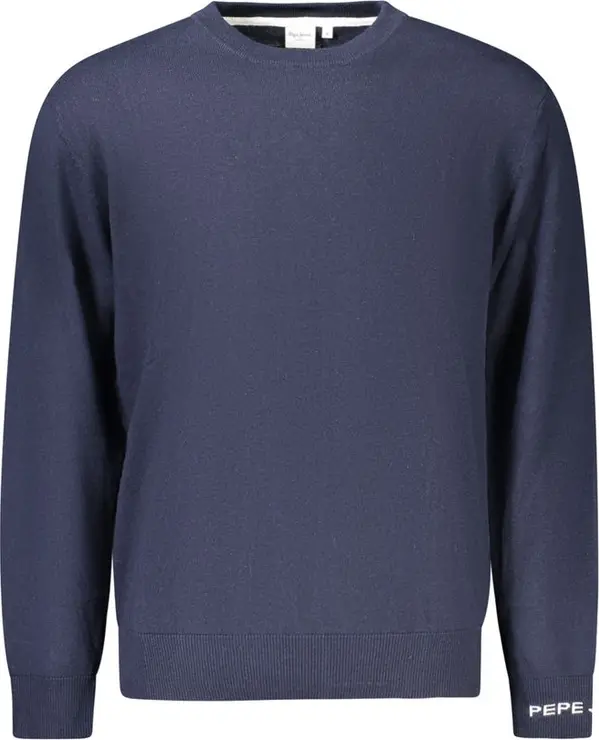 Blue Cotton Men's Sweater