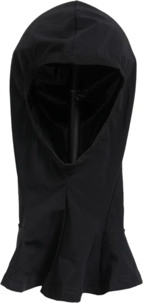 Black Nylon Elastane Balaclava Hood Face Cover Hat
