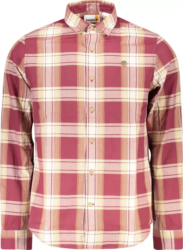 Red Cotton Men Shirt