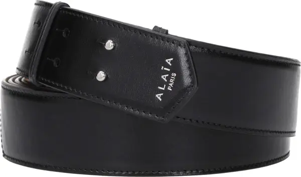 Black Leather Regular Belt