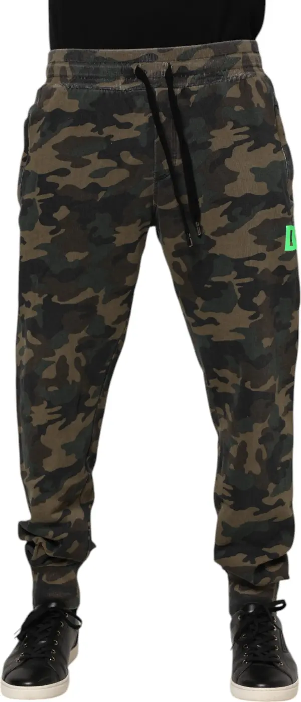 Multicolor Camouflage Cotton Men Jogger Pants