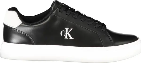 Black Polyurethane Men Sneaker