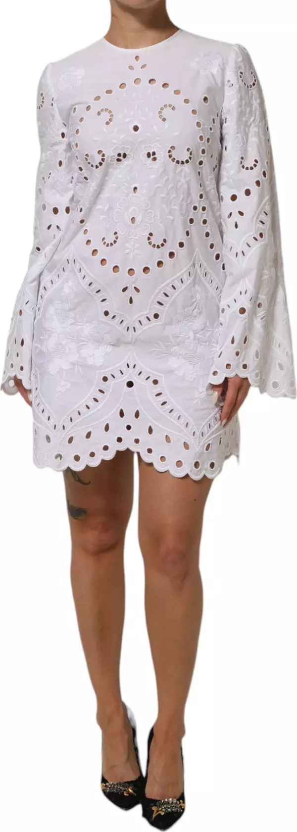 White Cut Out A-line Sheath Mini Dress