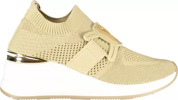Beige Polyurethane Women Sneaker