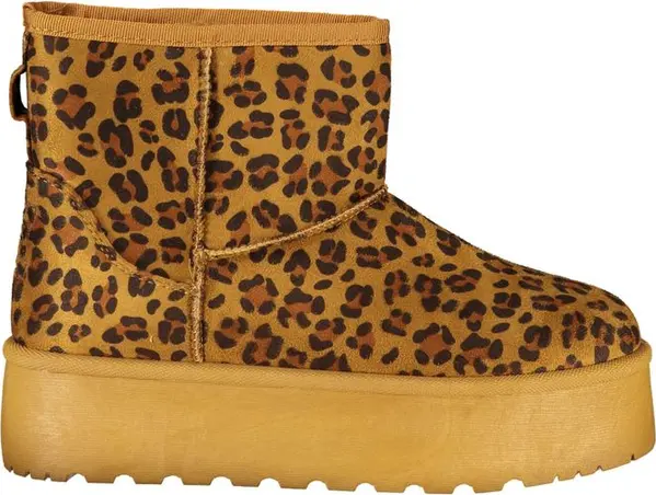 Marrone Polyester Women Ankle Boot