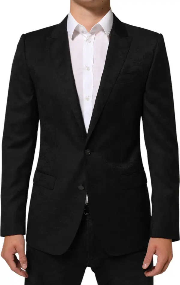 Black MARTINI 2 Buttons Suit Jacket Blazer