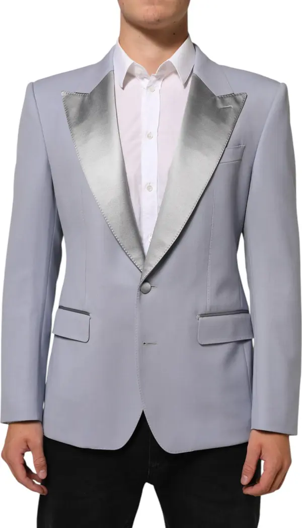 Gray Wool SICILIA 2 Buttons Men Suit Blazer